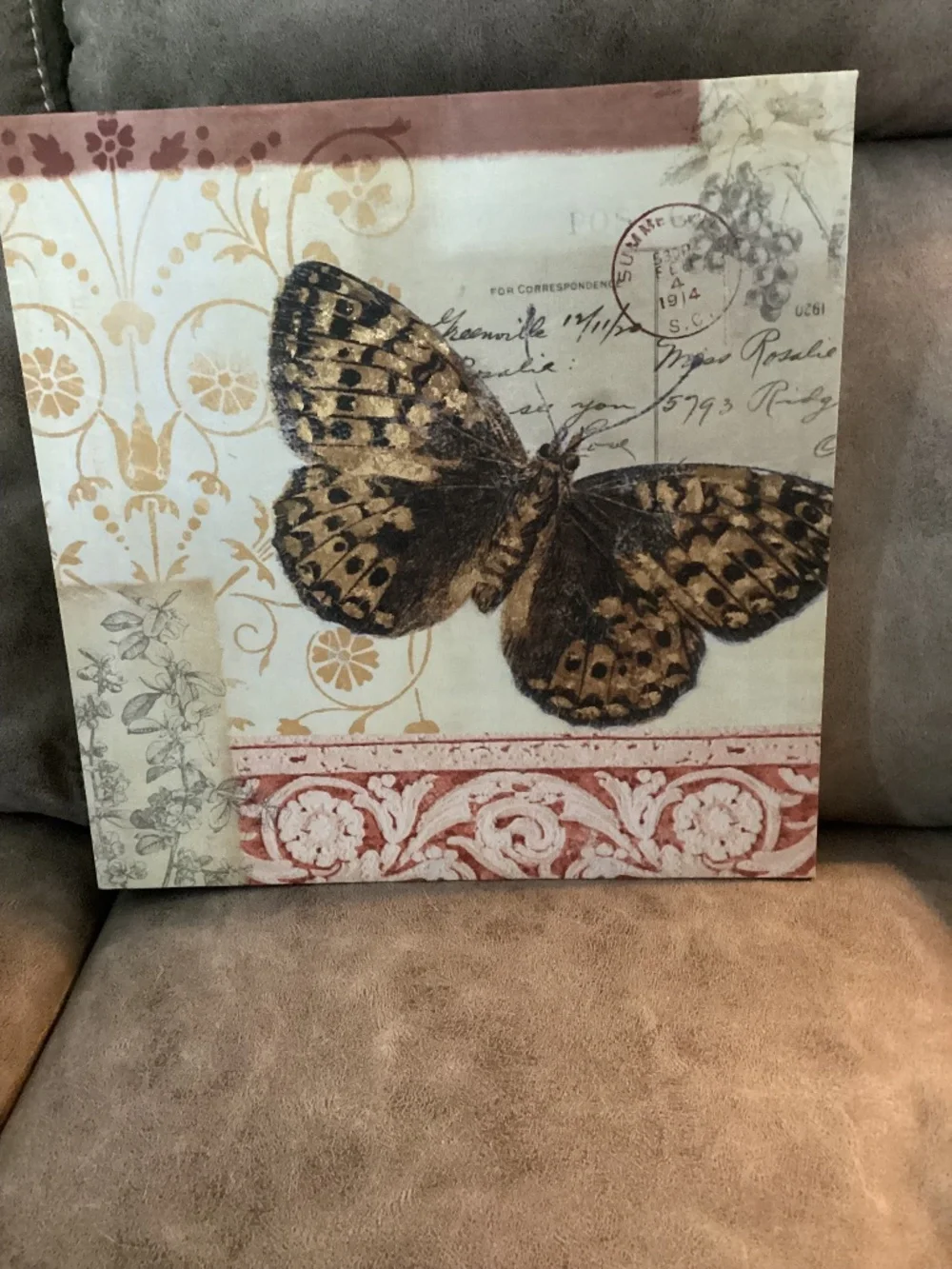 Butterfly canvas wall art